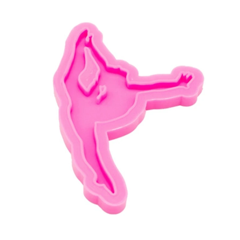 

N1HE Dancing Girl Keychain Silicone Mold Epoxy Resin Molds DIY Handmade Crafts Mould Jewelry for Bag Pendant Earring Making