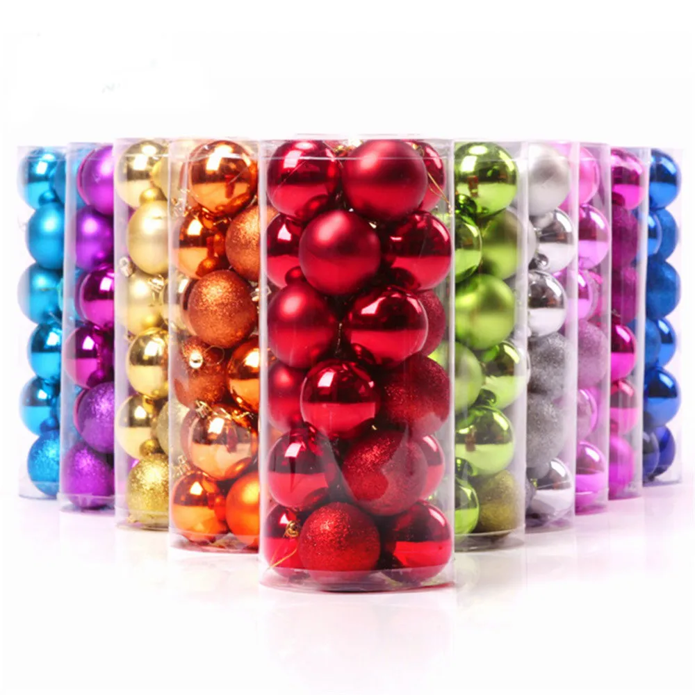 Большие матовые золотые красные шары украшения для рождественской елки свадьбы