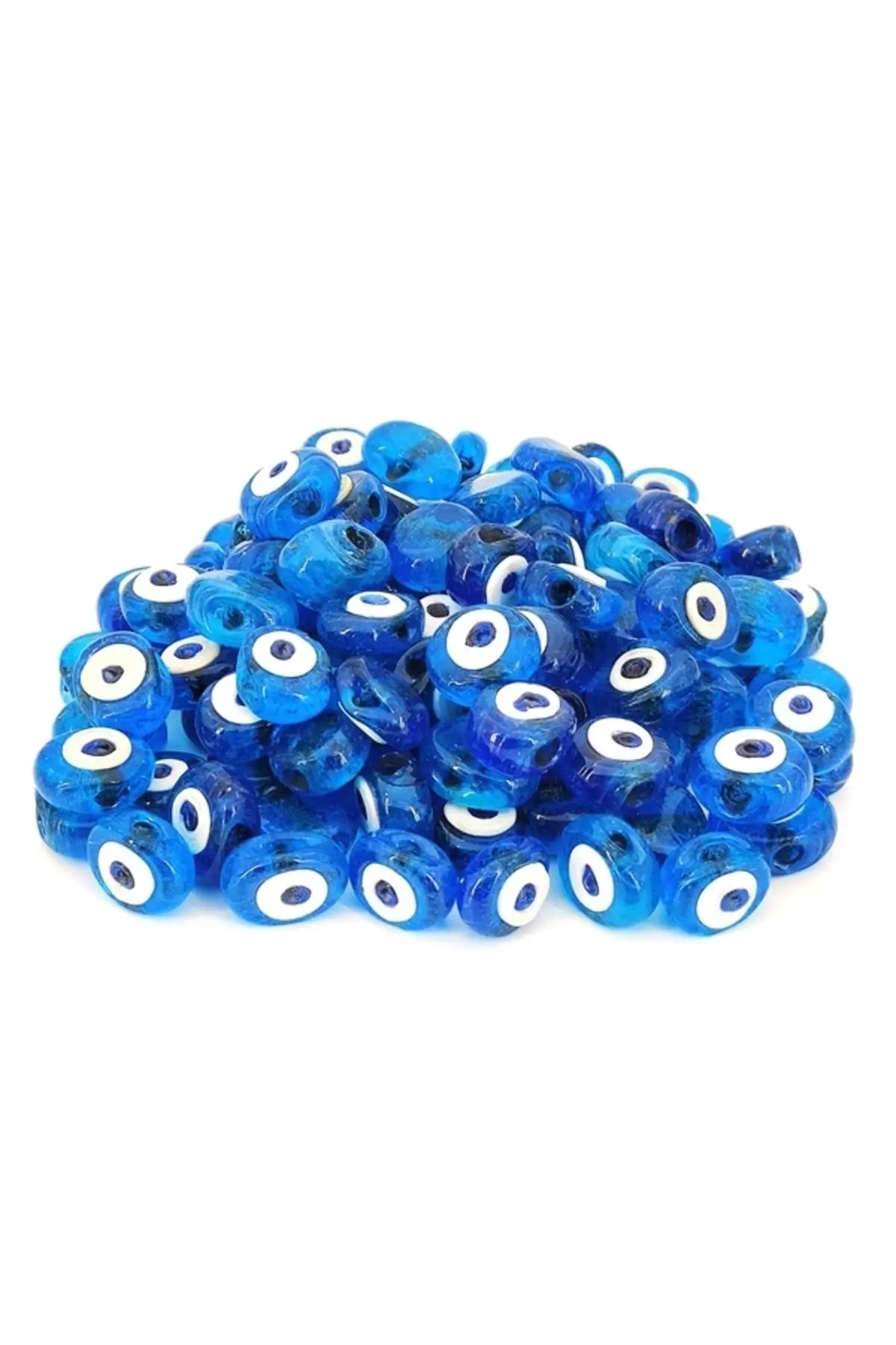

Danagöz Glass Evil eye beads Blue Small Size 1,5 Cm 10 PCs Beads Hobby Supplies & Leisure Life