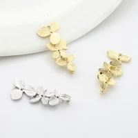 zinc alloy flowers connector charms 6pcslot for diy fashion jewelry making finding accessories
