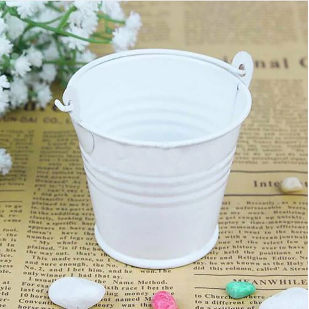 

Metal Buckets & Pots Mini Pail Tins Sweet Tree Plant Wedding Party Favours Succulent Pot Pot Mini Iron Bucket