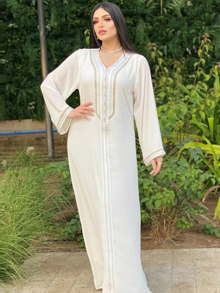 

Summer Morocco Dress Set Women Abaya Muslim India Dubai Arab Abayas Turkey Eid Vestidos Kaftan Gown Robe Long Dress 2 Piece Set