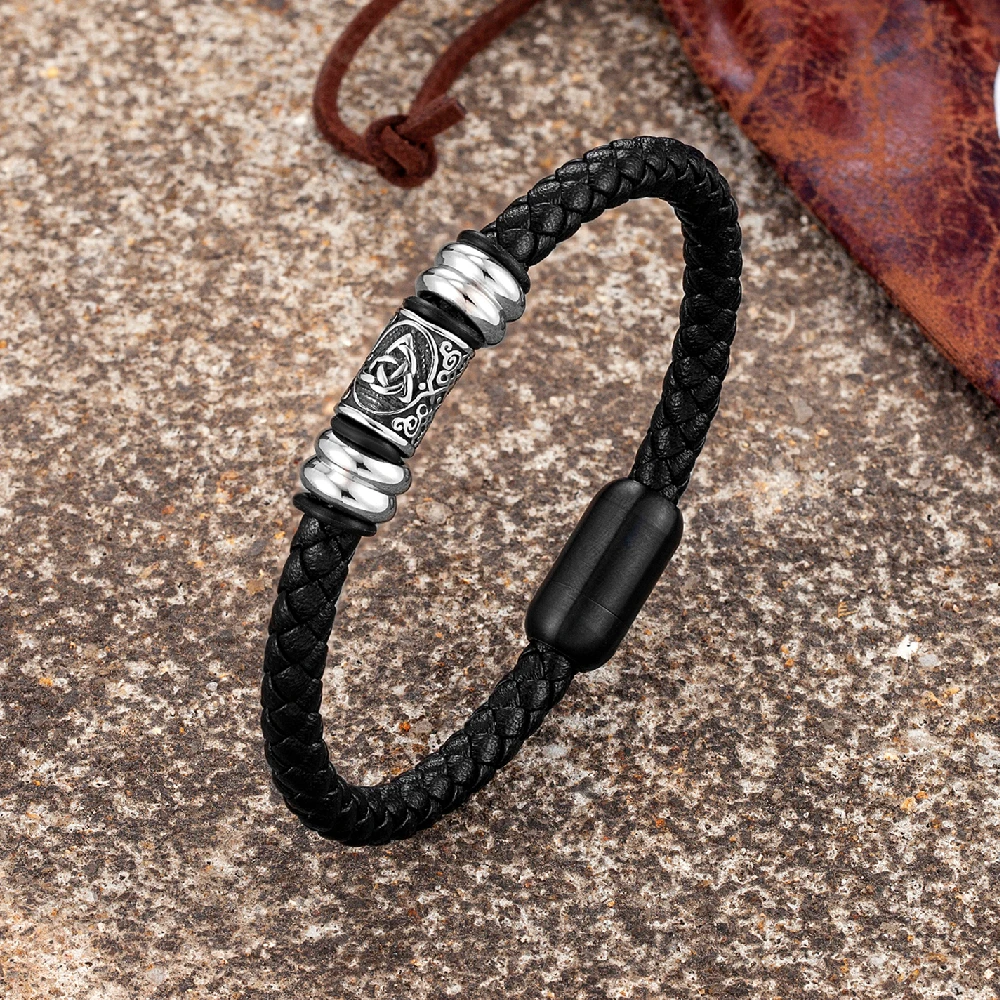 Браслет мужской из нержавеющей стали с изображением молотка Тора - купить по