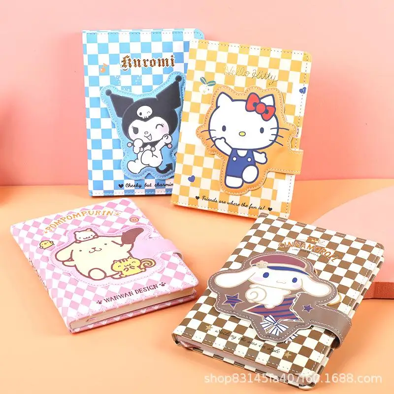 

Sanrio Cinnamoroll Chessboard Player Account Book Good-Looking Magnetic Buckle Book Notebook Kawaii Portable Student Notebook