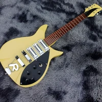 2022 high quality ricken 325 electric guitar cream painted short size electric guitar free shipping
