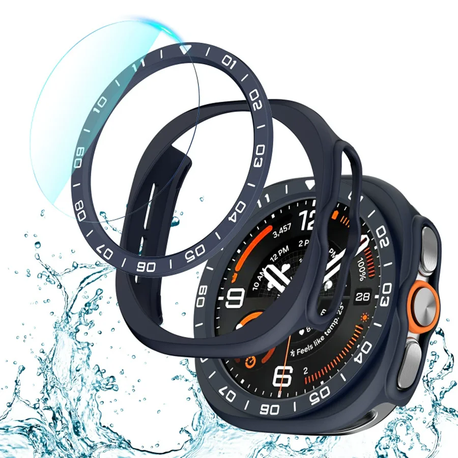 Фото Чехол для Samsung Galaxy Watch Ultra 2 47 мм + защитная пленка из закаленного стекла + защитное кольцо из поликарбоната для Galaxy Ultra 2, аксессуар №4