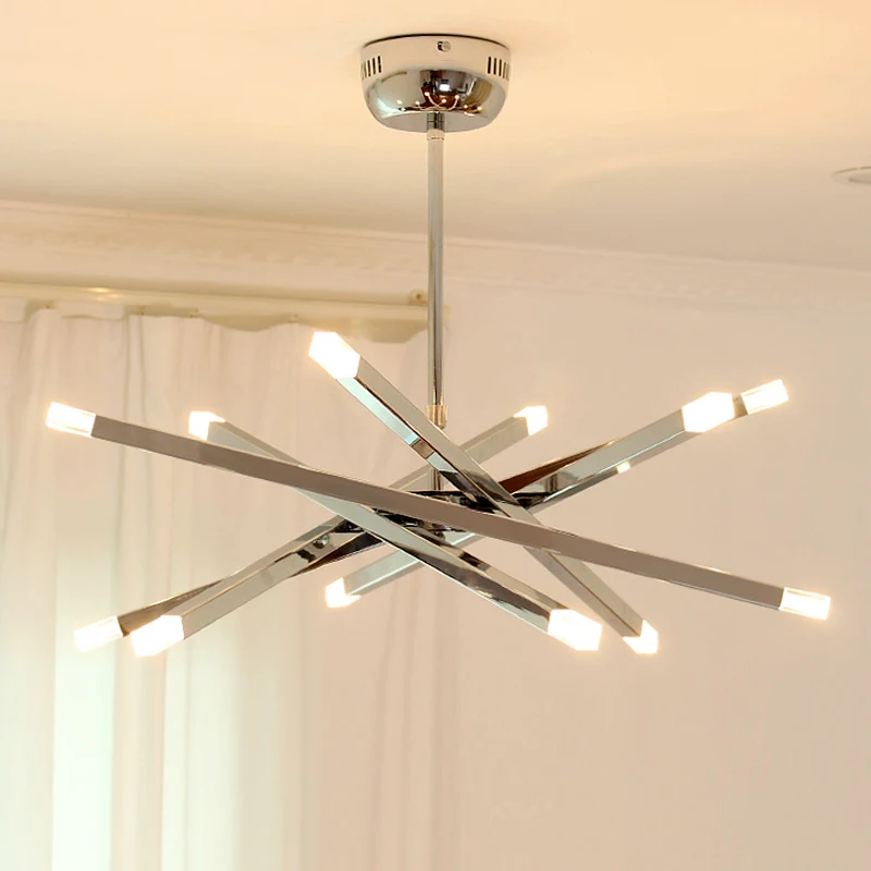 

sputnik lamp Ceiling Branch Lights Fixtures Loft Decoration foyer chandelier Modern tube chandelier Living room Kitchen