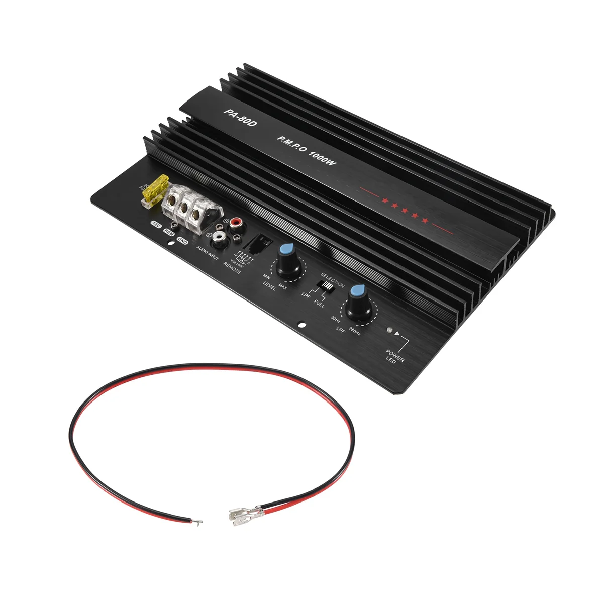 Моноблок автомобильного усилителя мощности 12 В 1000 Вт мощный бас сабвуферный