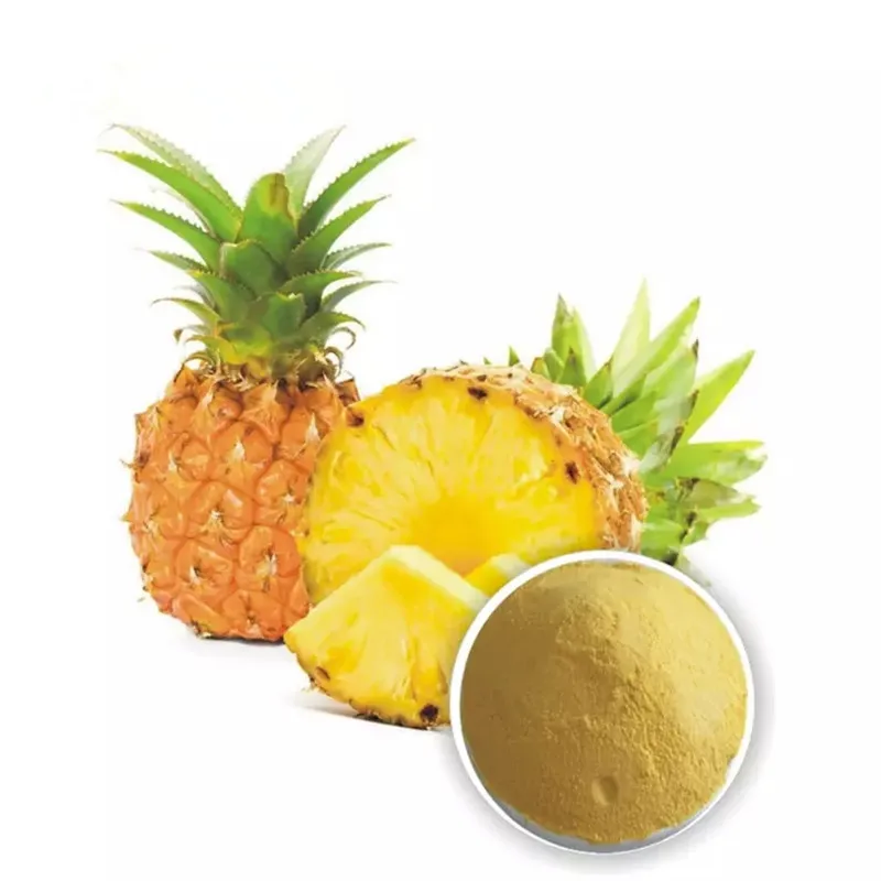 

50-1000g Hot Sale 99% Pure Bromelain Powder Pineapple Extract 100000u/g Best Digestive Enzymes Whitening and Freckle Removing
