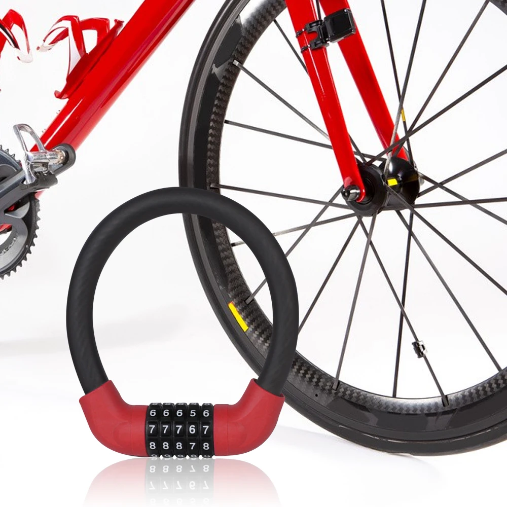 Велосипедный замок с защитой от кражи для горного велосипеда 5 цифрами и кодом