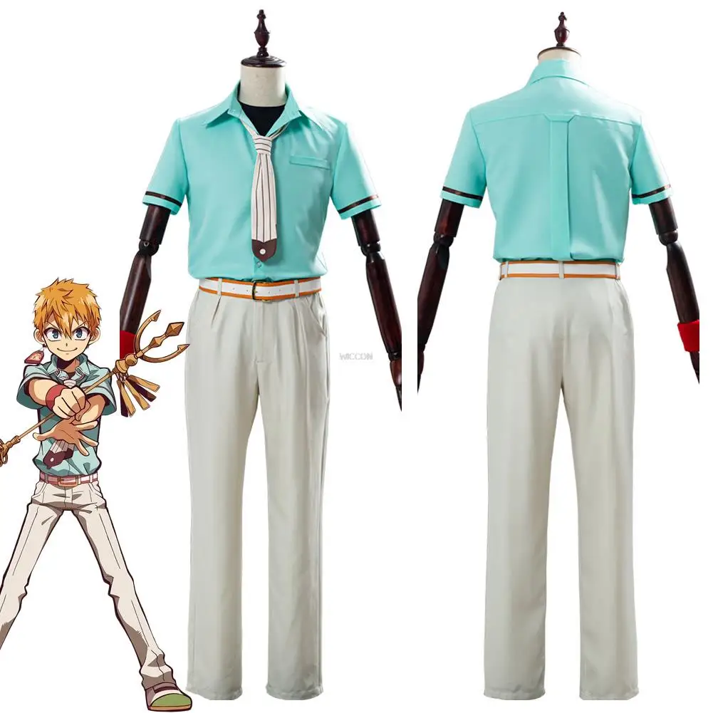 

Toilet-Bound Jibaku Shounen Hanako-kun Minamoto Kou Cosplay Costume Halloween Carnival Party Uniform Suit