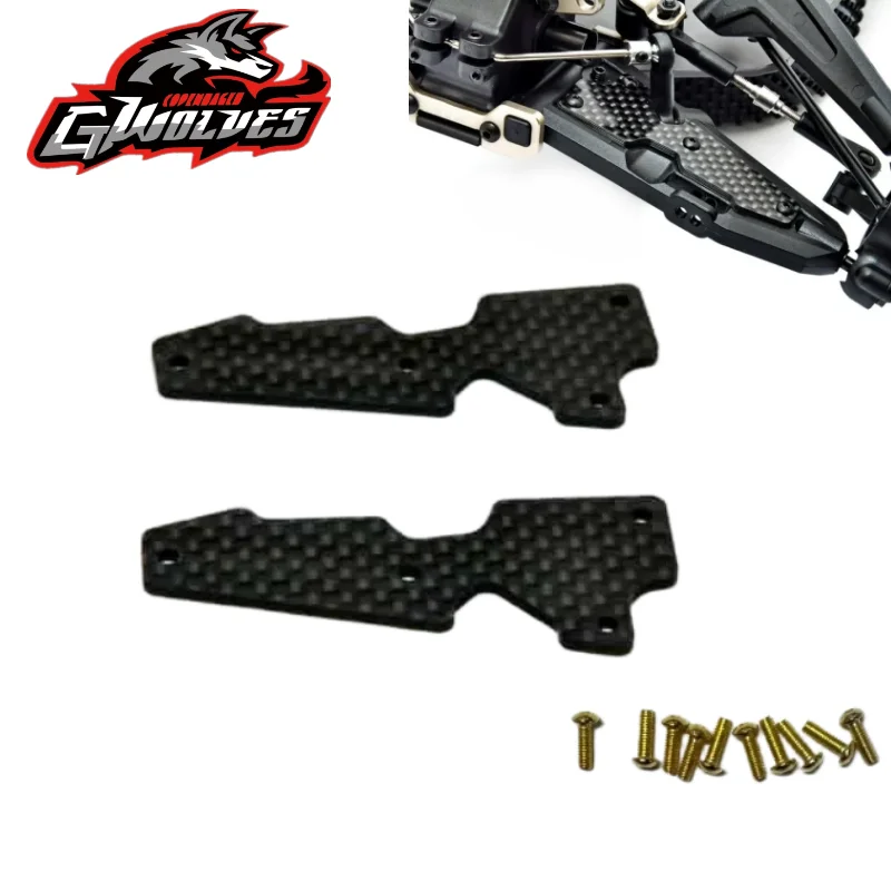 Фото GWOLVES HOBAO OP1-0068 OP1-0069 TT/10sc 2,0 передняя/задняя часть из углеродного волокна, 2 шт., нижний рычаг, глушитель для нижних рычагов HOBAO 11357 11358 №3
