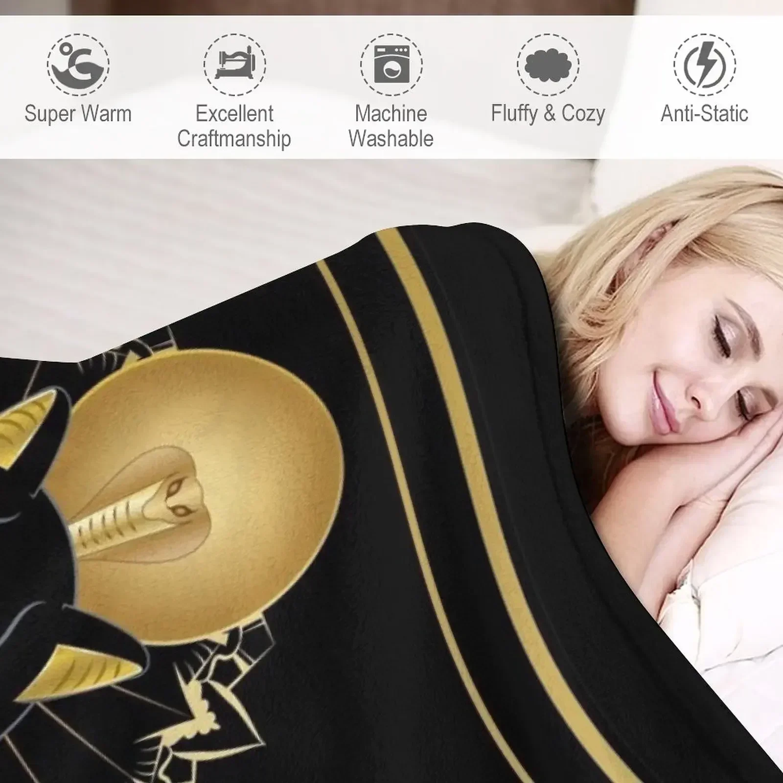 Одеяло Египетская богиня Sekhmet детское винтажное одеяло для малышей