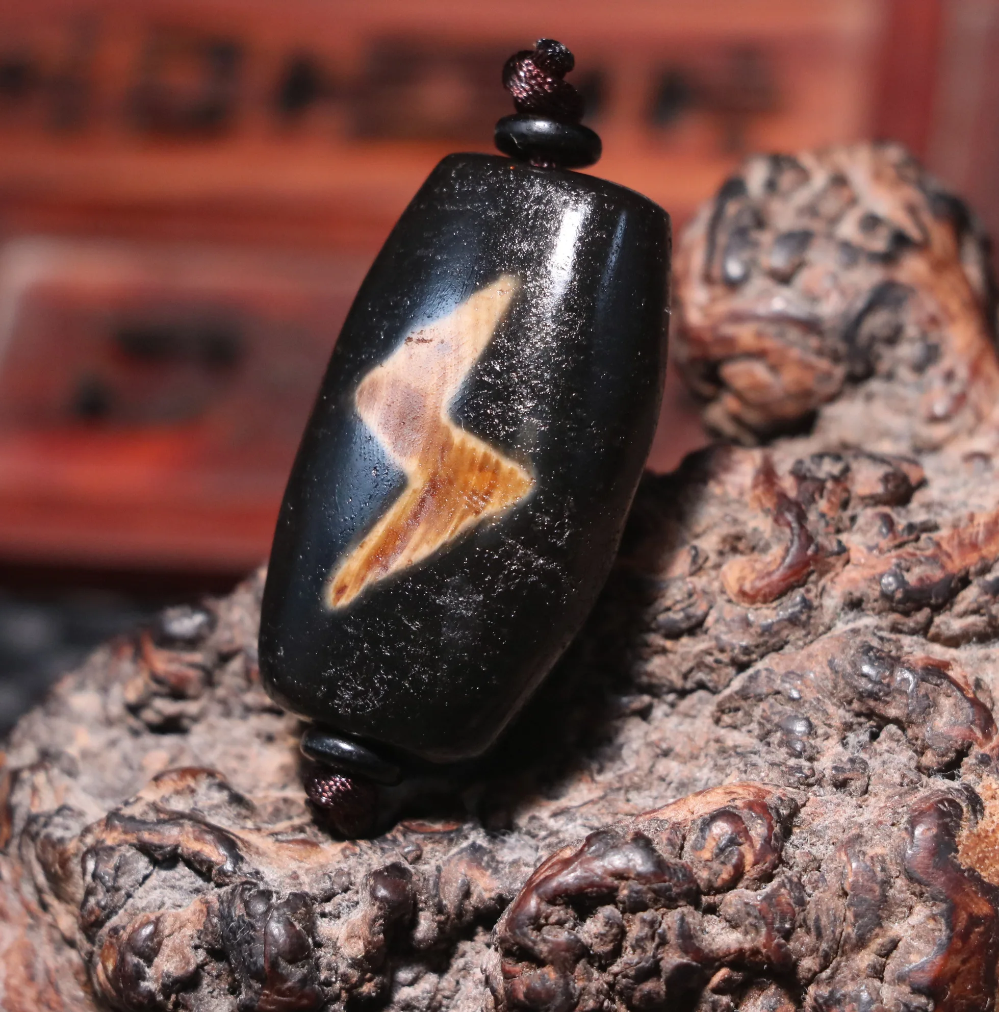 Энергетический Тибетский Старый Агат с 5 глазами осветляющая волна быстрая