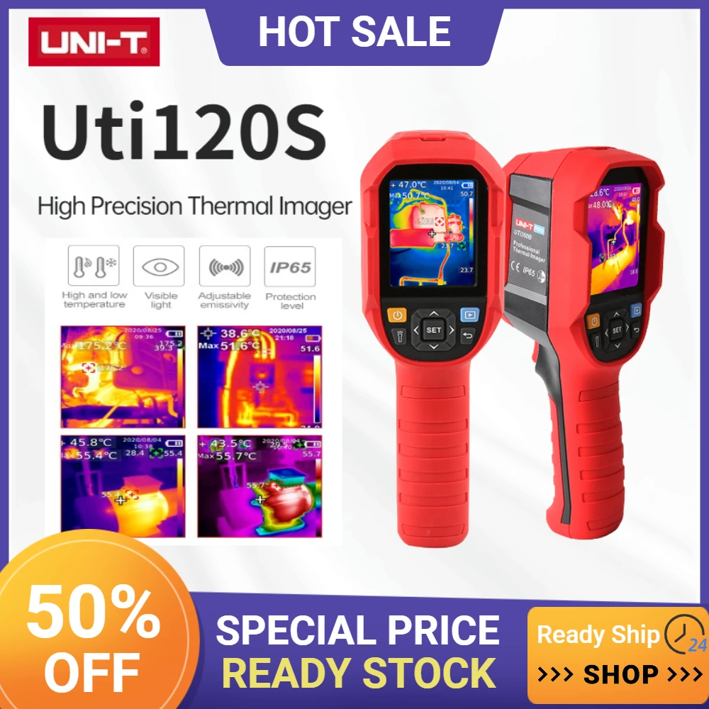 

2022 New Released Infrared Thermal Imager UTi120S PCB Circuit Industrial Testing Floor Heating Tube Testing Temperature Thermal