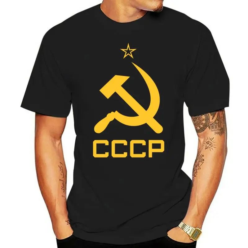 

Cccp T-Shirt Hammer And Sickle Soviet Union Ussr Red Tee