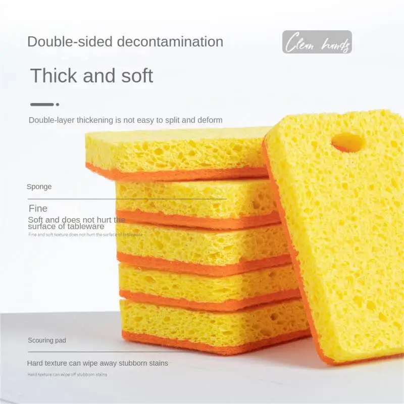 

Деревянная губка для мытья посуды, креативный портативный прибор для поглощения масла, для кухни, с мультяшным рисунком