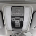 Углеродное волокно Автомобильный Интерьер Передняя крыша лампа для чтения рамка Обложка Наклейка отделка для Mercedes Benz C E Class W204 W212 2010 2011 2012