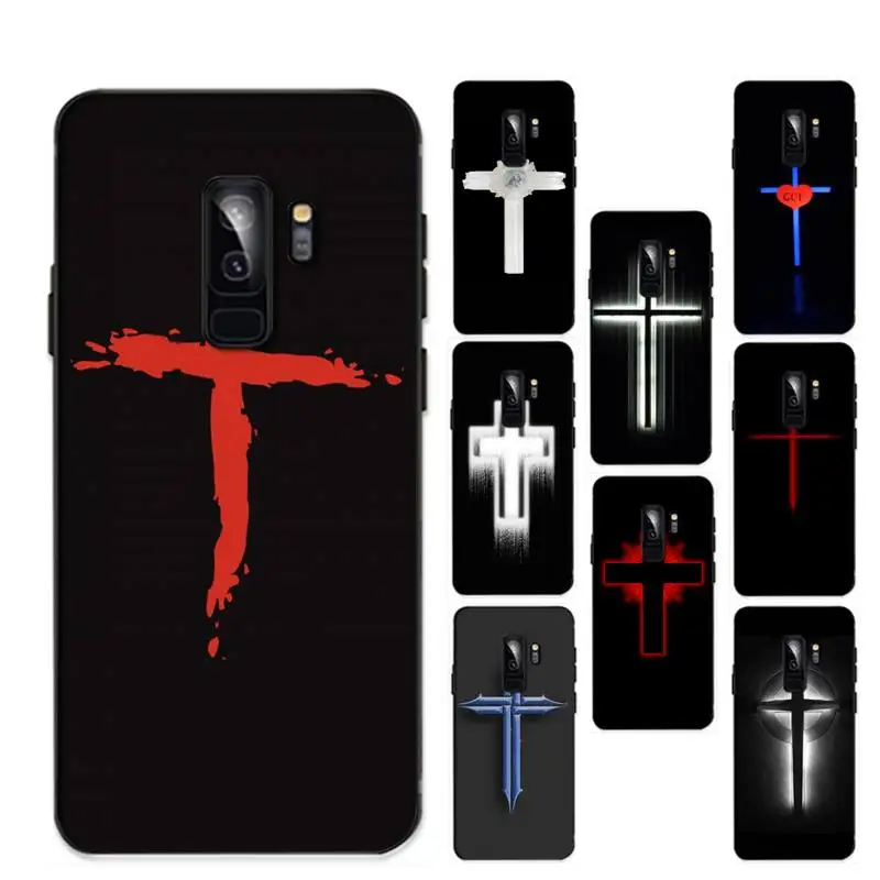 

Christian Cross Phone Case for Samsung S20 lite S21 S10 S9 plus for Redmi Note8 9pro for Huawei Y6 cover