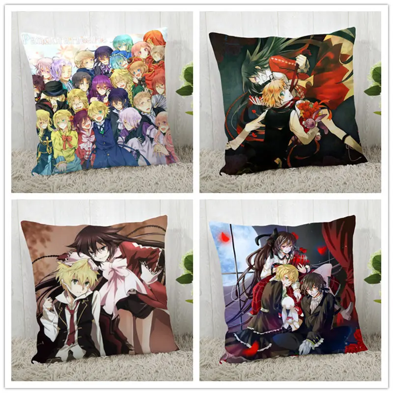 

Custom Pandora Hearts Pillow Case Polyester Decorative Pillowcase zipper Pillow Case Pillowcase Square 40*40cm drop shipping