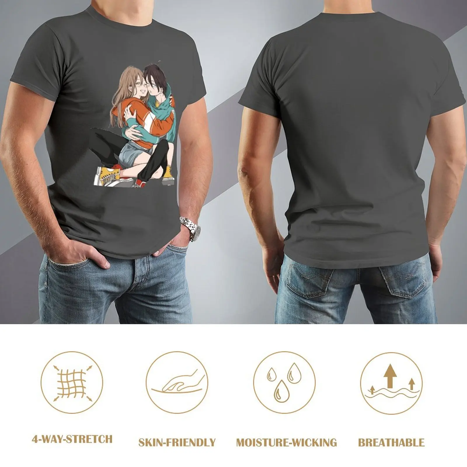 Футболка Yamada Kun To Lv 999 No Koi Wo Suru милая одежда негабаритная футболка с рисунком