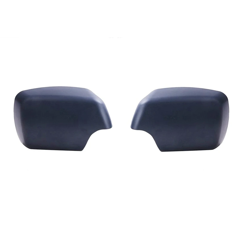 

1Pair Car Black Rearview Mirror Cover Shell Side Mirror Caps Replacement For-BMW E53 X5 2000-2006