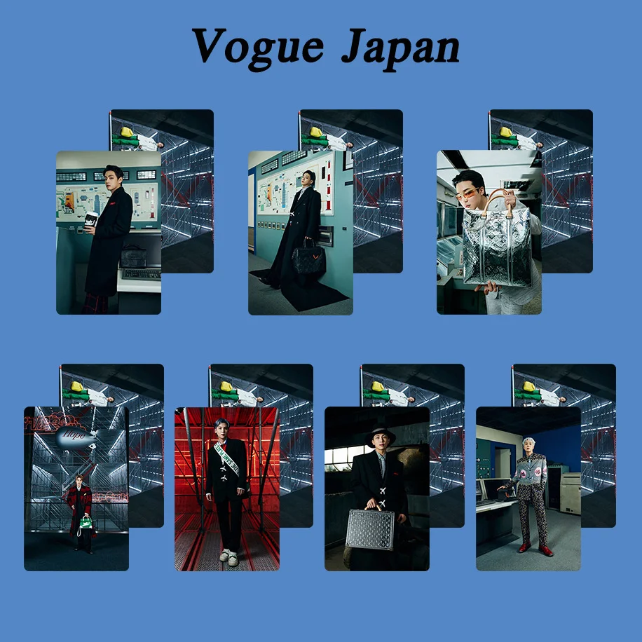 

KPOP new boy group vogue japan concert signature card concept photo high quality LOMO photo card collection card Gift SUGA JIN V