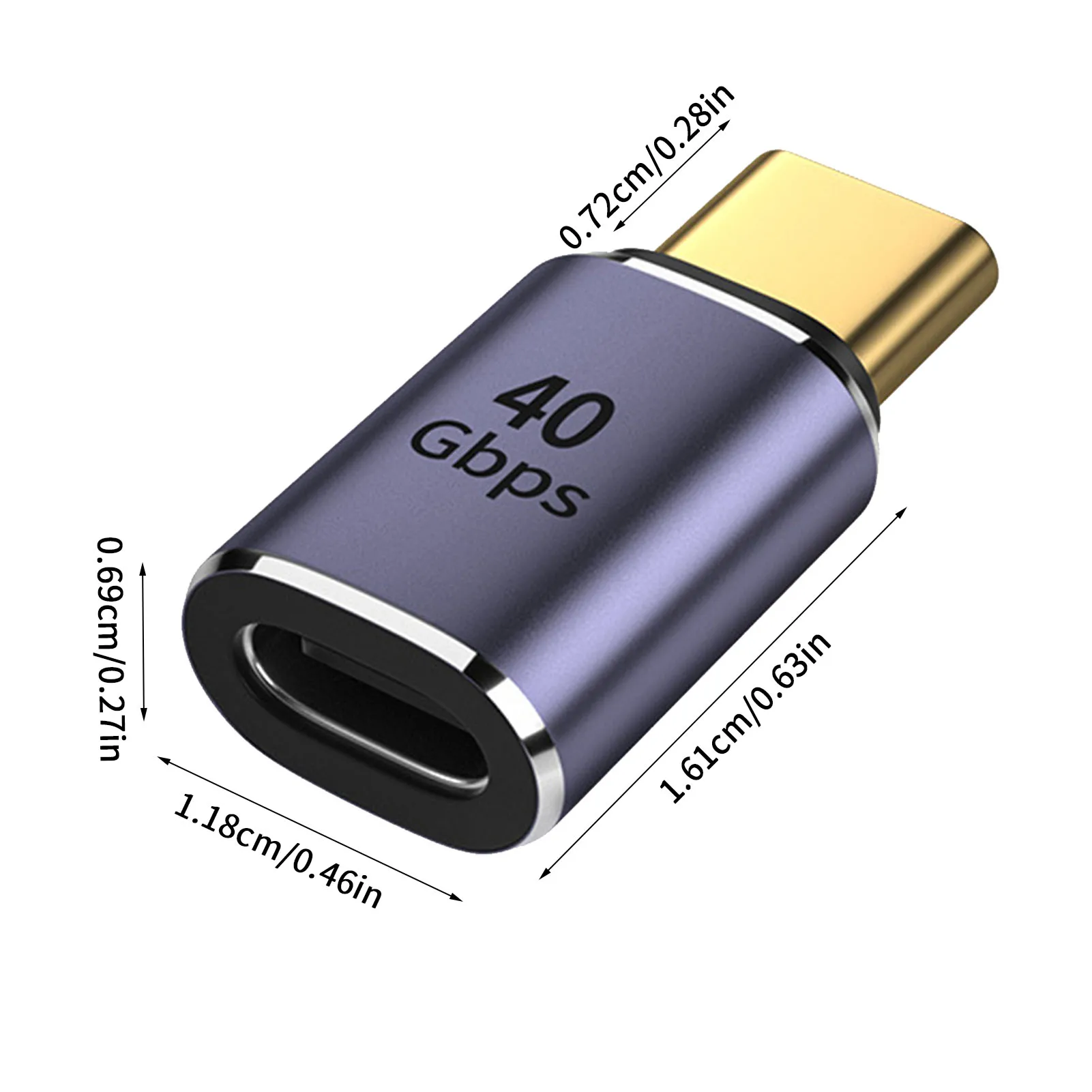 Адаптер USB C и соединитель Портативный 4 0 100 Вт Быстрая зарядка 40 Гбит/с быстрая