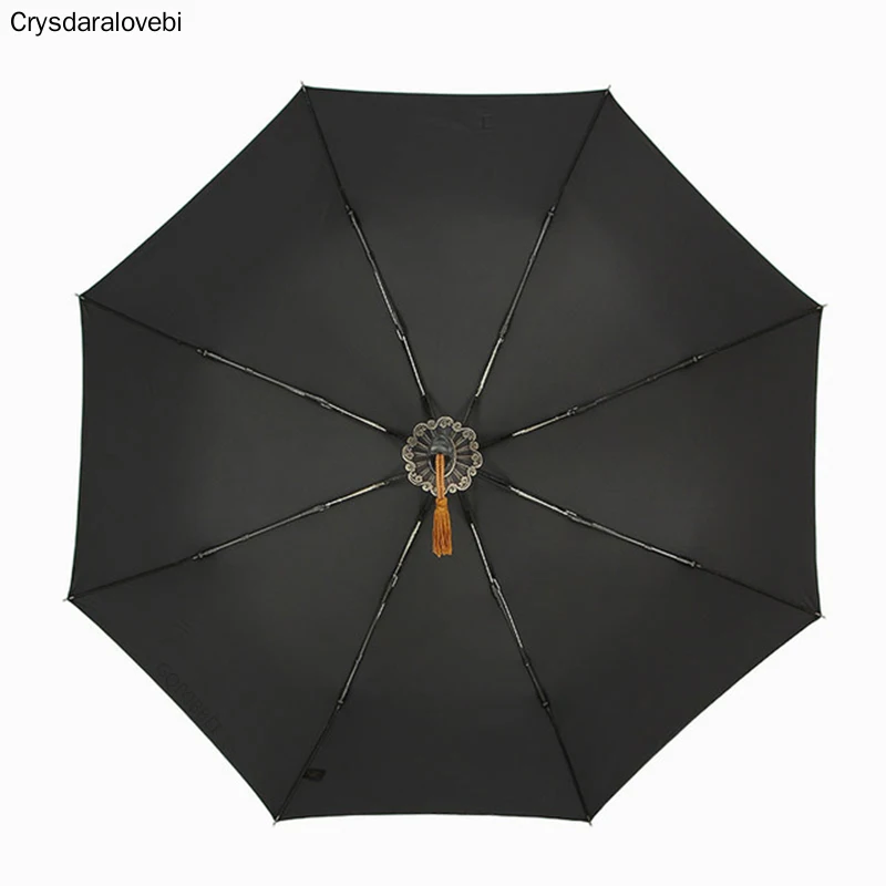 Складной автоматический зонт для мужчин и женщин ветрозащитный креативный