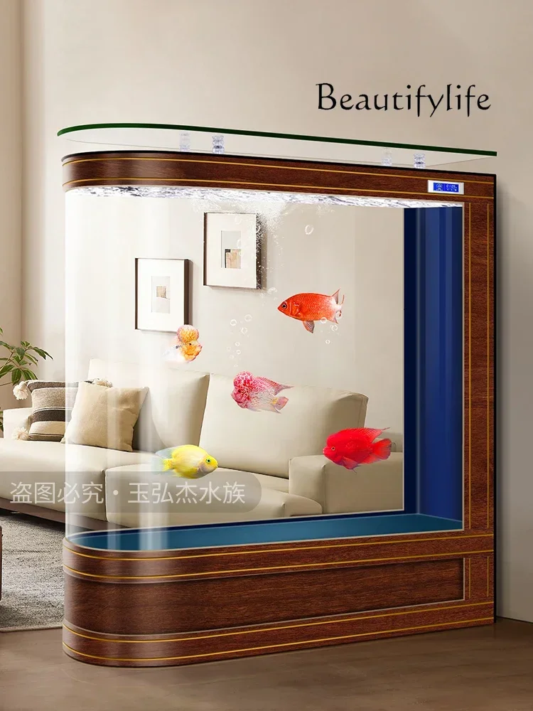 Европейский аквариум для гостиной новый экран средний и большой напольный