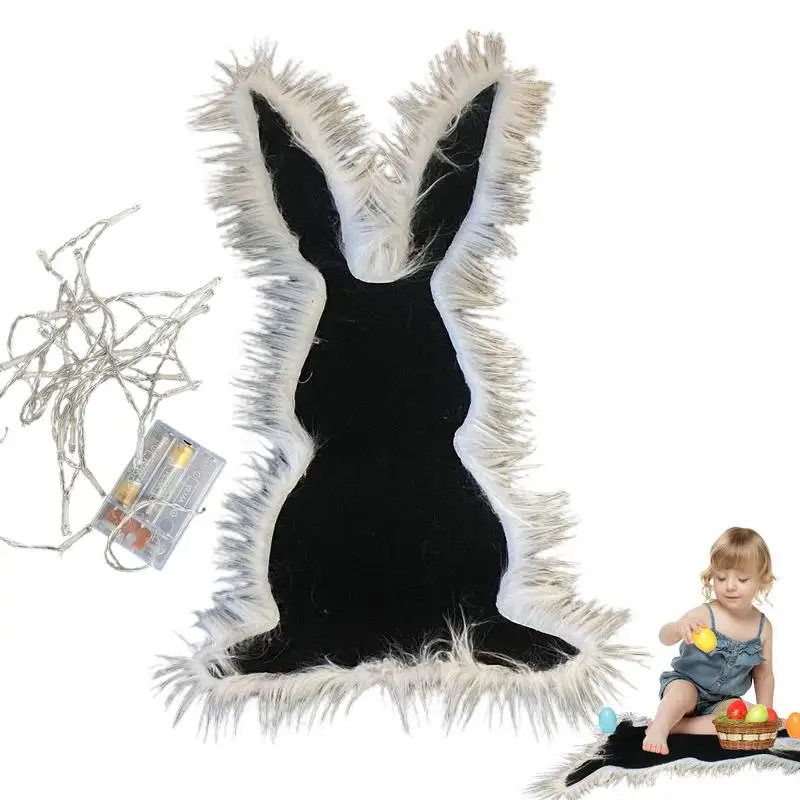 Фотофон для спальни пасхальный декоративный ковер из искусственного кроличьего