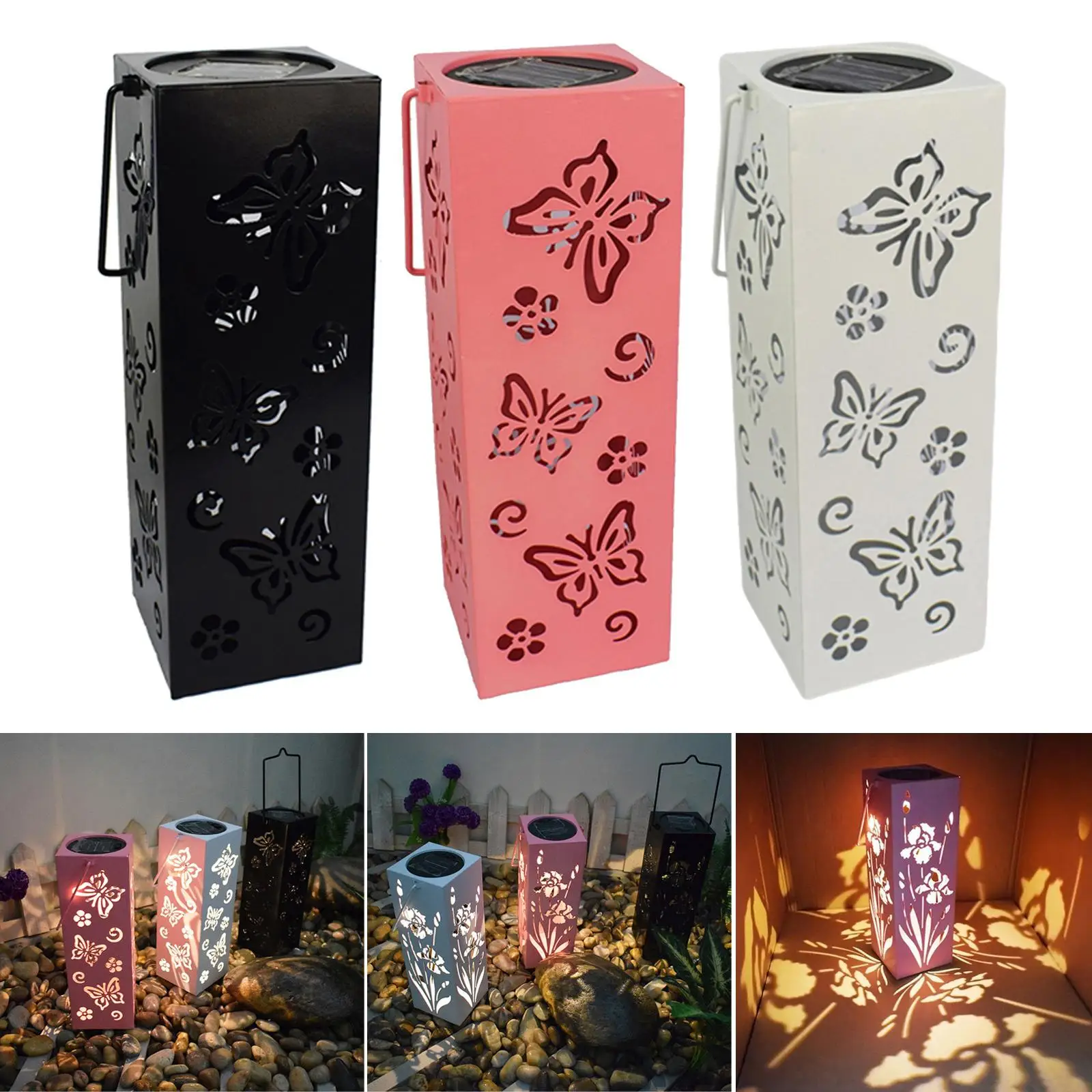 

Garden Solar Lantern Light Dusk to Dawn Waterproof LED Night Lamp Super Bright for Yard Front Door Landscape Decor LED Lanterns