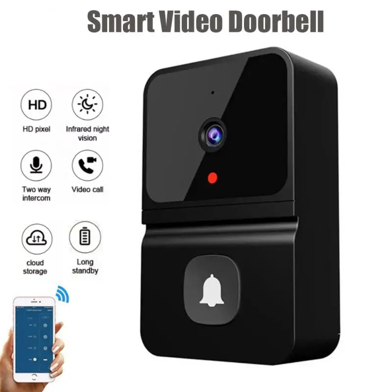 

Smart Home Video Intercom WIFI Infrared Night Vision Outdoor Home Security Alarm Camera HD Long Standby Wireless Button Doorbell