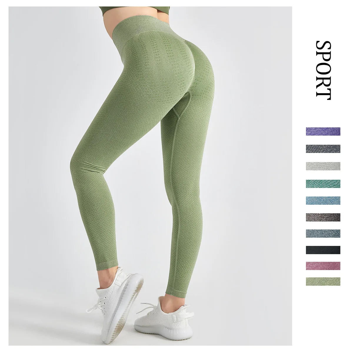 Women Push Up Leggings Seamless Leggings High Waist Yoga Pants Stretch Fitness Leggings Gym Workout Clothing Sports Tights