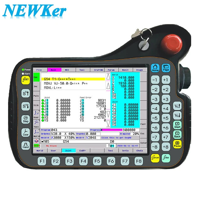 

China brands NewKer-i5 teach pendant for robot arm automatic milling robot
