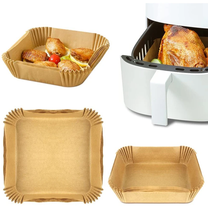 

Air Fryer Paper Liner, Non-Stick Disposable Air Fryer Liners, Square Paper For Air Fryer, Parchment Paper For Baking