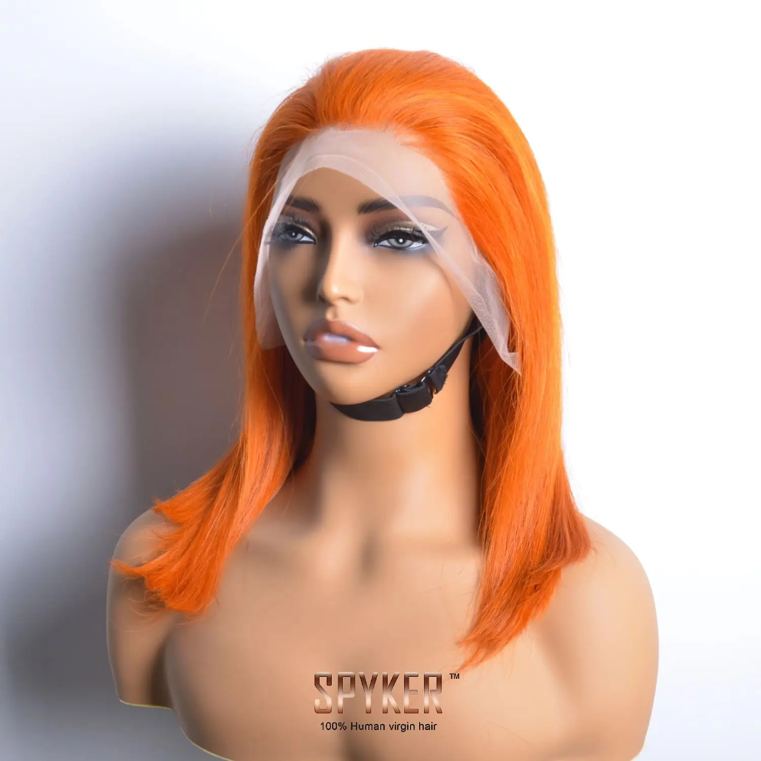Парики 350 # окрашенные Имбирно-оранжевые плотность 200% прямые парики с двойным