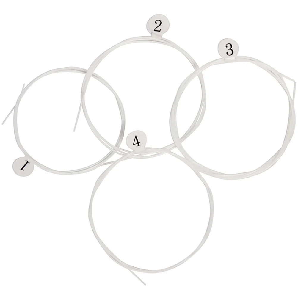 

4pcs Ukulele String Set Sturdy Nylon String Replaceable Ukulele String Part