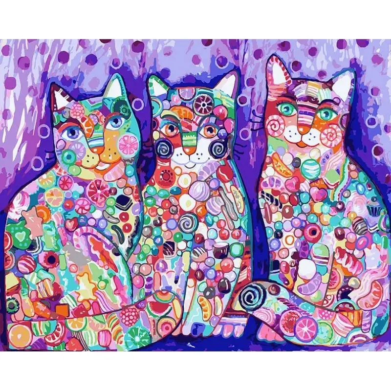 &quotСладкие карамельки&quot. Живопись по номерам на холсте 40х50 см. Белоснежка. 085-AB |