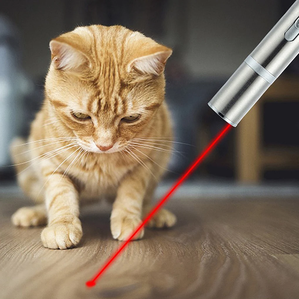 3 in 1 Cat Playing Pointer Pen USB Cat Torch Toy Red Purple White LED Light Rechargable Animal Toys Flashlight Plaything
