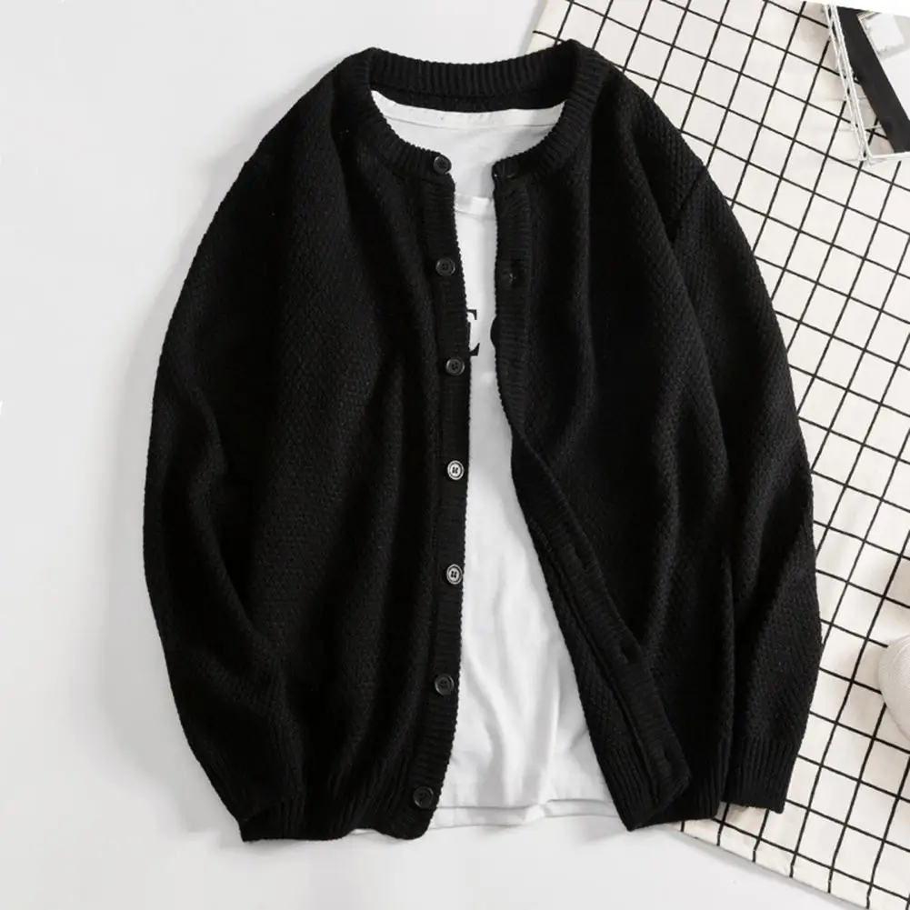 

Trendy Winter Buttons Solid Sweater Cardigan Knitwear Knitted Coat Comfy Coldproof