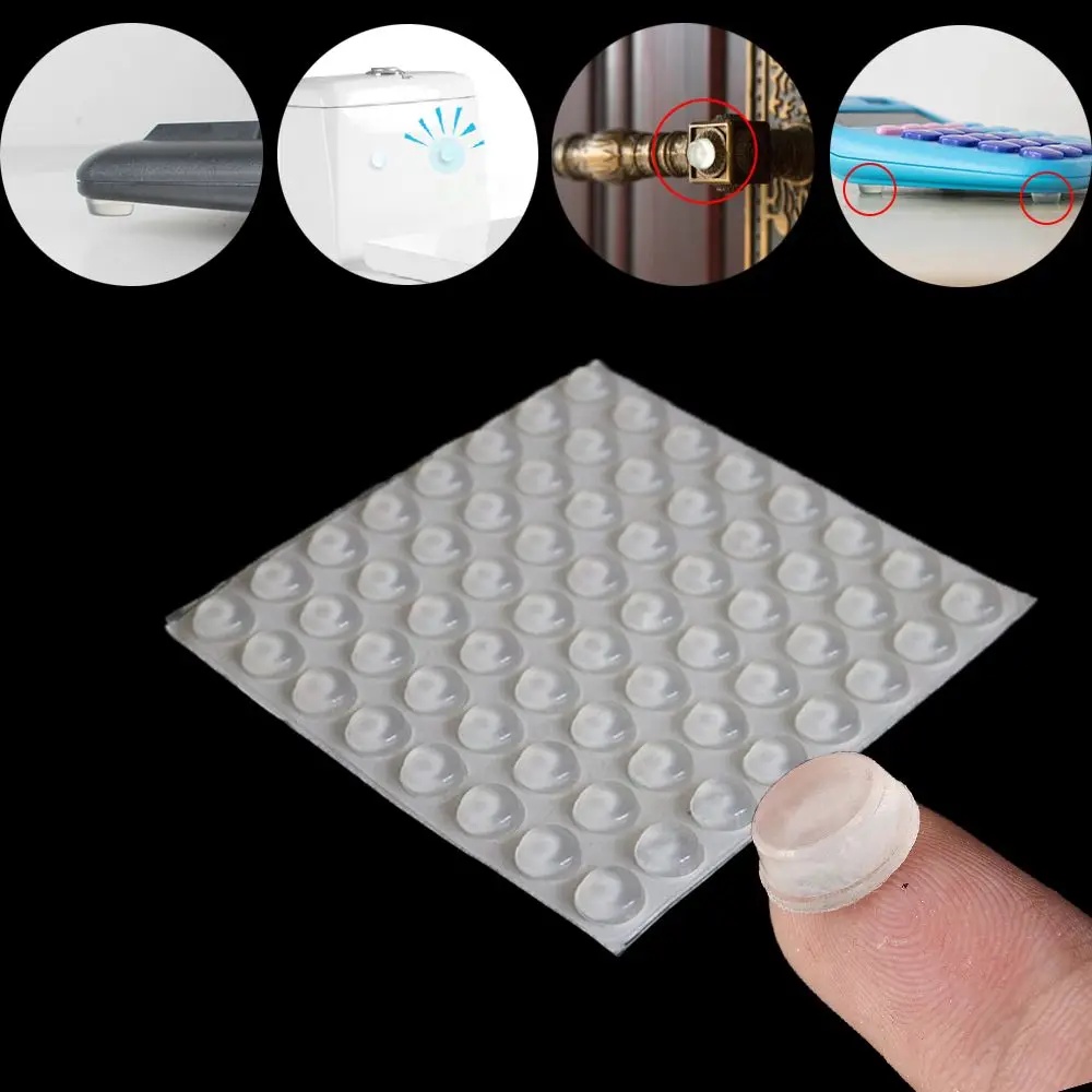 

Transparent Bumper Anti-slip Collision Cushion Damper Furniture Door Stopper Self-adhesive Silicone Buffer Pads