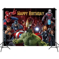 disney avengers birthday background cloth children baby hundred days theme party layout wall photography poster photos backdrop