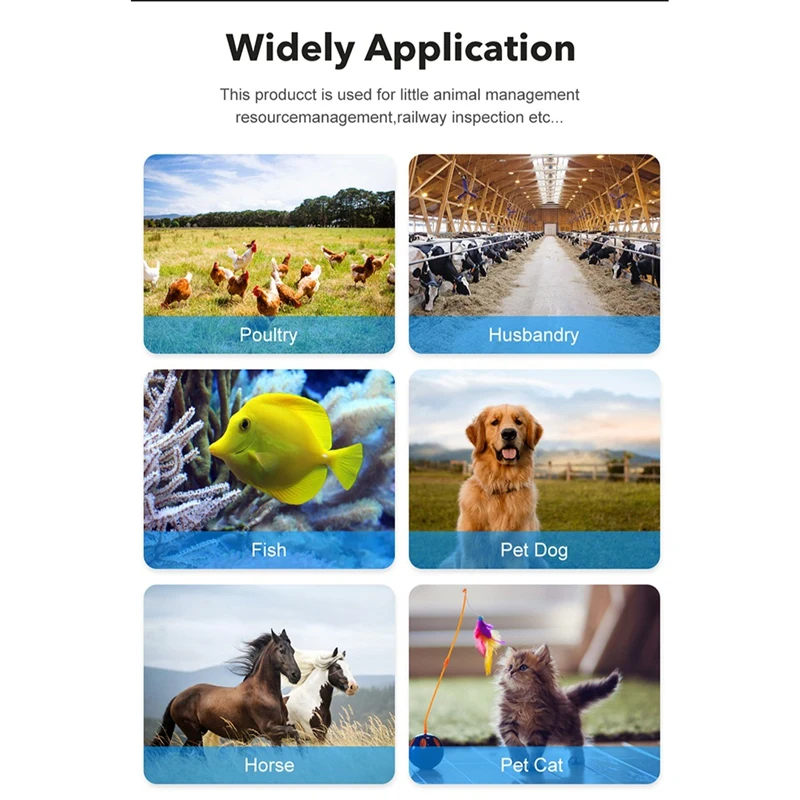 RFID-считыватель для животных 134 2 кГц/125 кГц домашних FDX-B EMID Регулируемая яркость