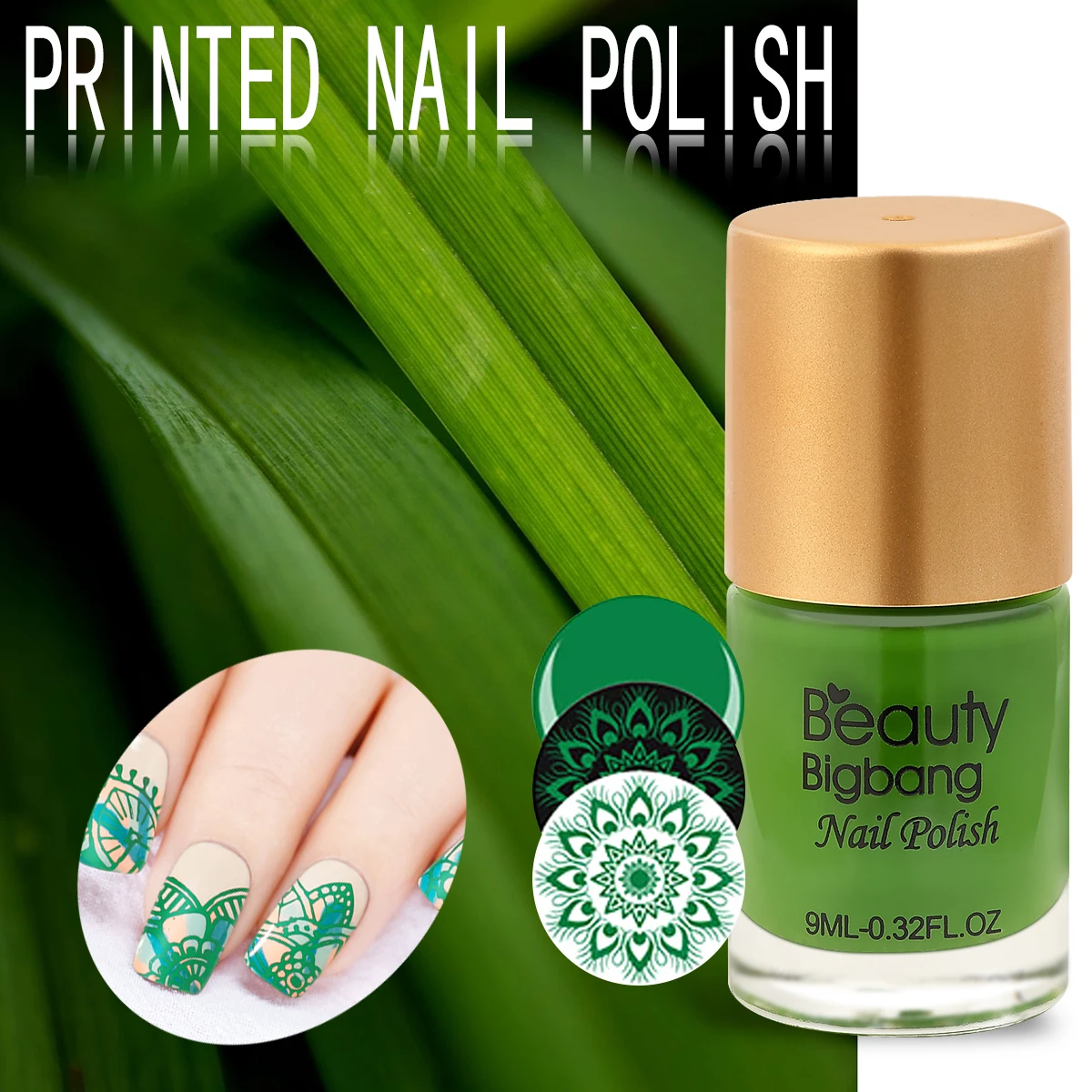 

1Pcs BeautyBigBang 9ml Nail Stamping Polish Colorful Printing Varnish Lacquer Muticolor for Nail Art Stamping Plate Nail Polish