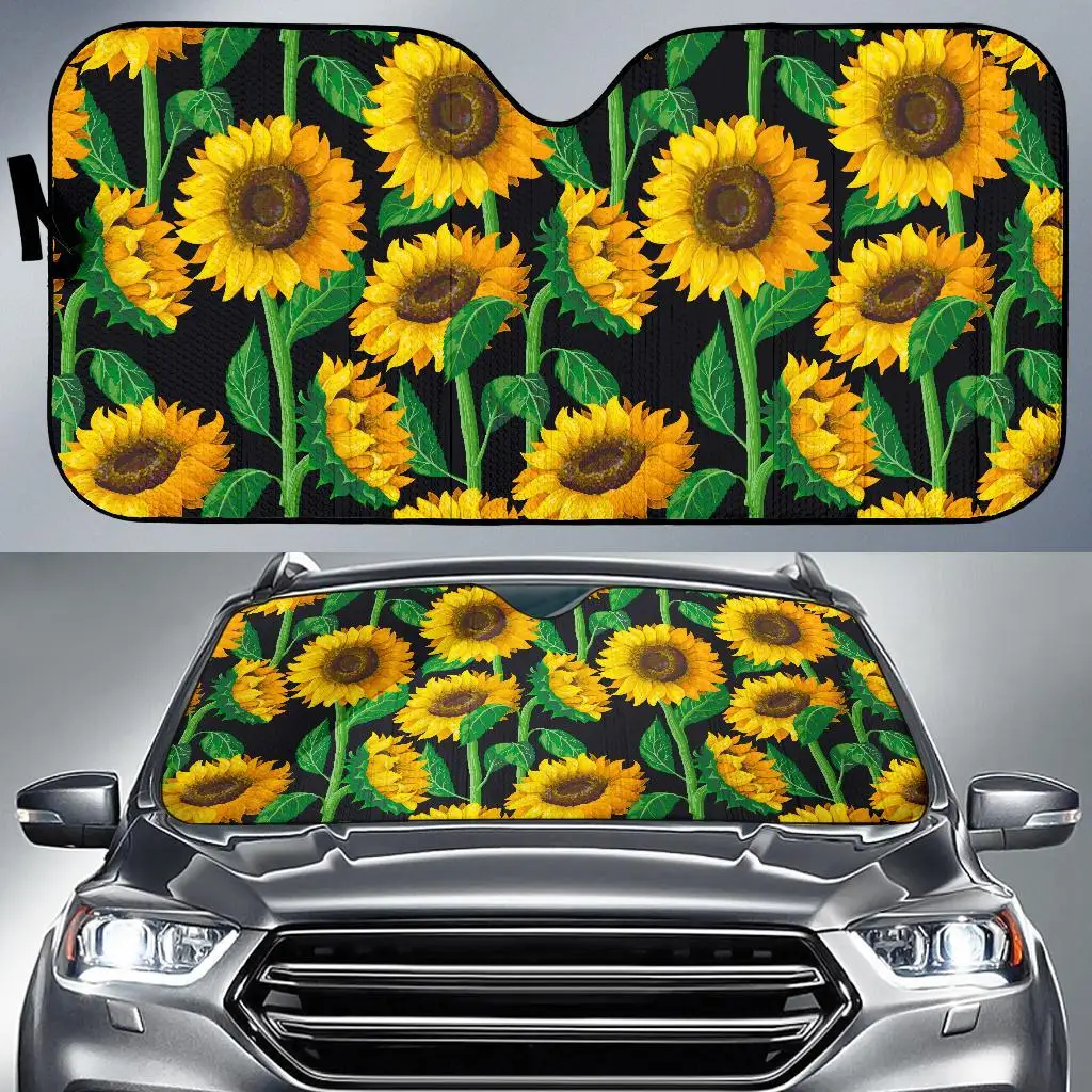 

Sunflower Pattern Print Car Sun Shade