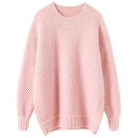 pink 100 cashmere winter warm sweater women new 2022 designer latest fashion for women 2022 clothes pullover long sleeve