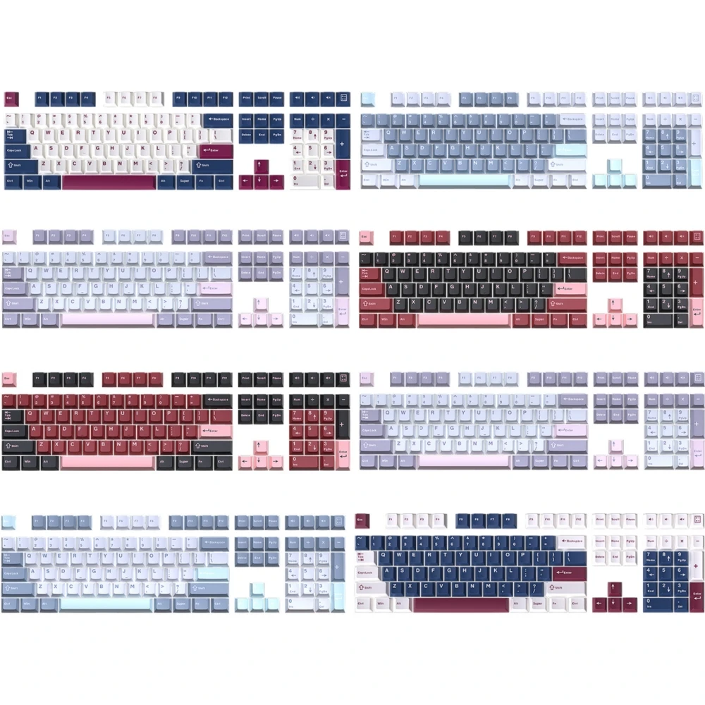 Механические колпачки клавиатуры 126 клавиш PBT Double Shot Cherry Profile для MX Switch