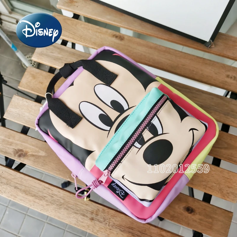 Disney Mickey's Original New Children's Backpack Luxury Brand Men's and Girls' Backpack High-quality Cartoon Fashion Schoolbag
