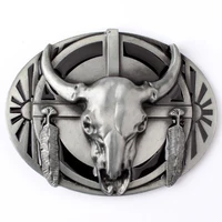 western cowboy oval indian tribe ox skull belt buckles dropshipping ds16 338